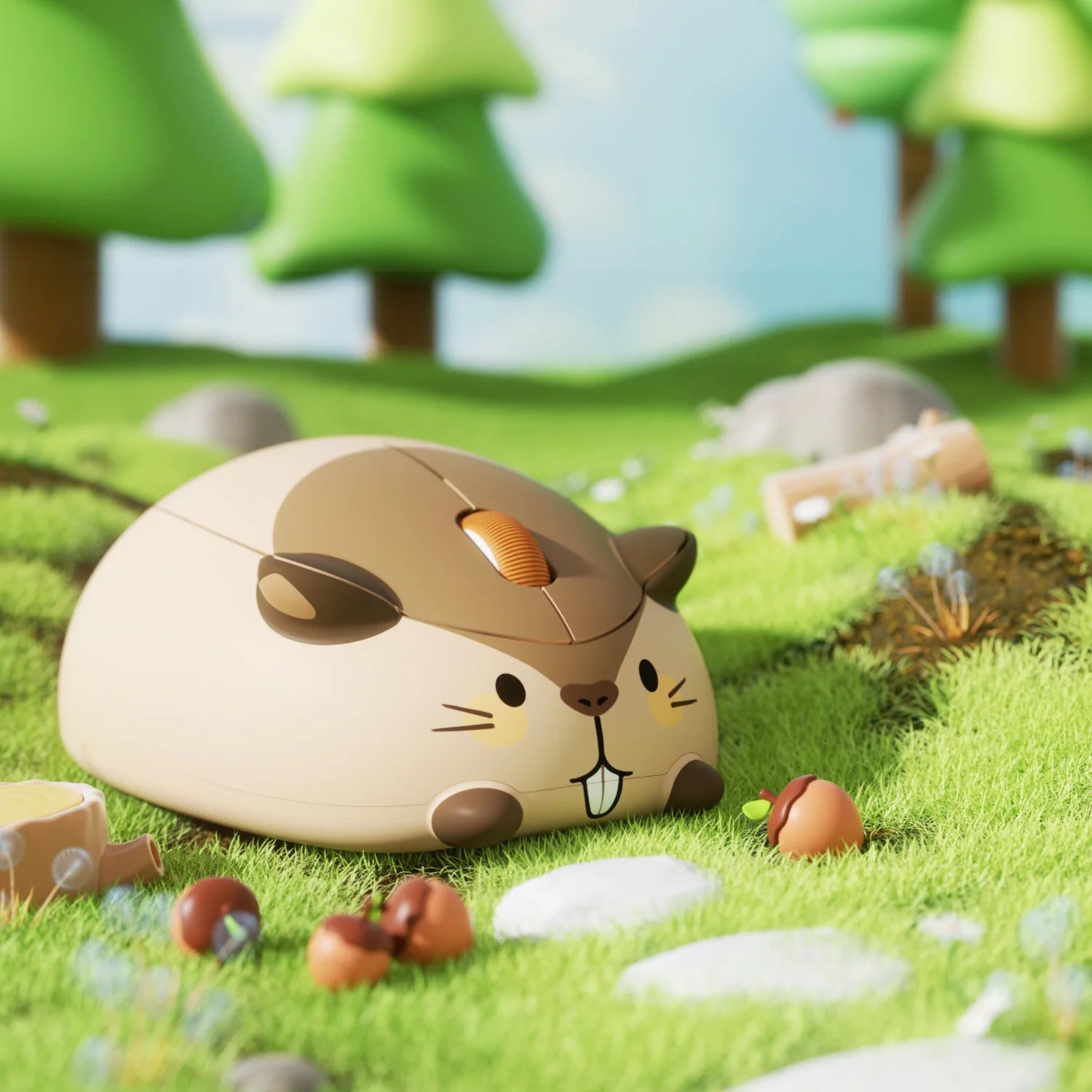 Akko Cat Theme Mouse 2.4g/Bluetooth Wireless Ergonomic 3200 DPI Kawaii Mice Kid  Cute Gifts For Gaming Office PC Laptop