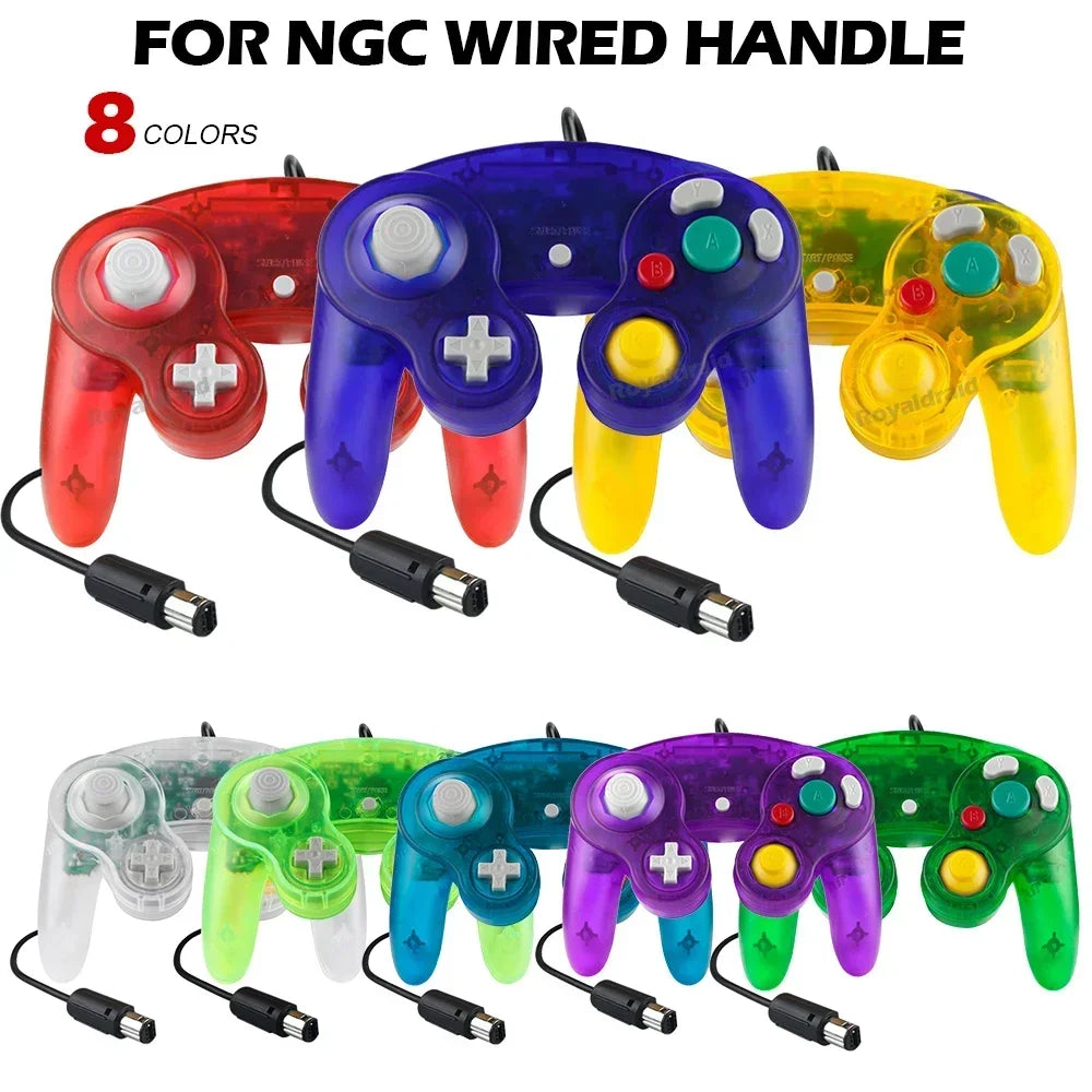 Multi-Colors Wired Gamepad For NGC Console Joypad Controller For GameCube NGC Classic Joystick Retro Game Console Gamepad Access